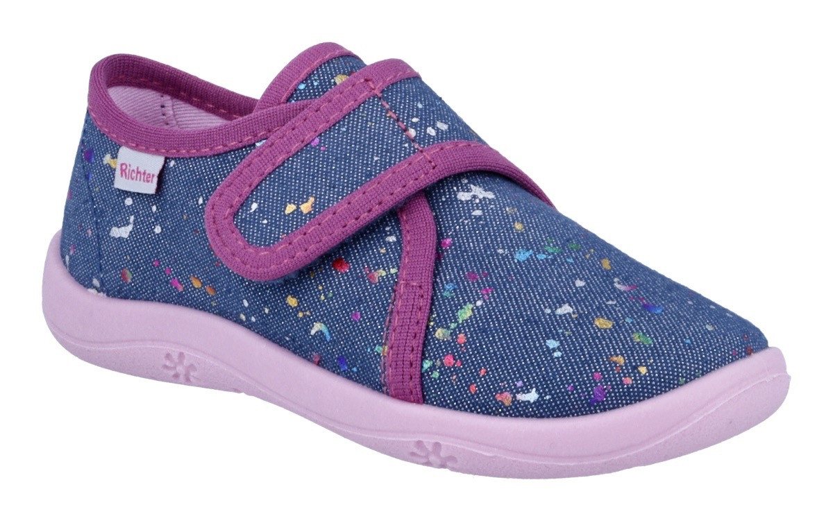 Richter Mia WMS: Mittel Hausschuh Kindergartenschuhe mit WMS, Größenschablone zum Download