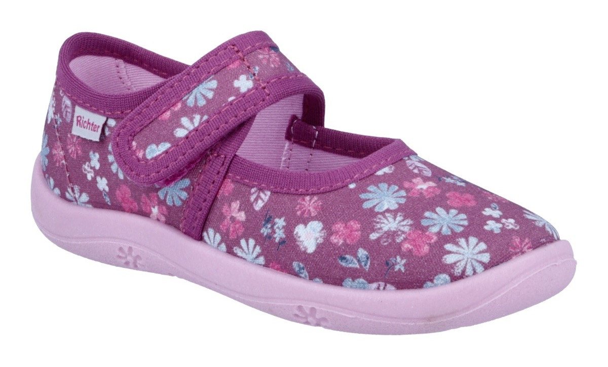 Richter Mia WMS: Mittel Hausschuh Kindergartenschuhe mit WMS, Größenschablone zum Download
