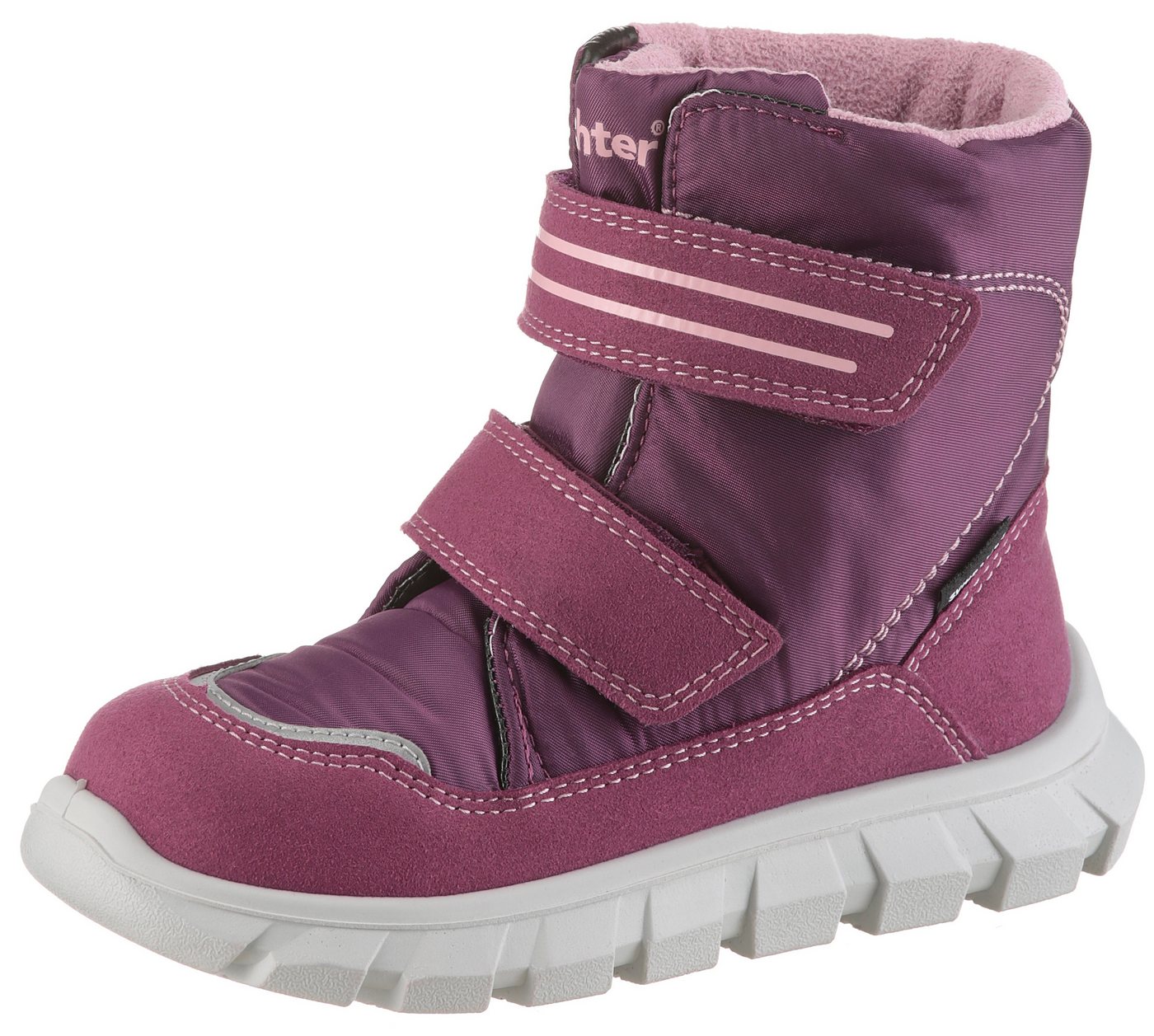 Richter Snow mini WMS: Mittel Winterstiefel Snowboots mit Sympatex und WMS, Größenschablone zum Download (lila)