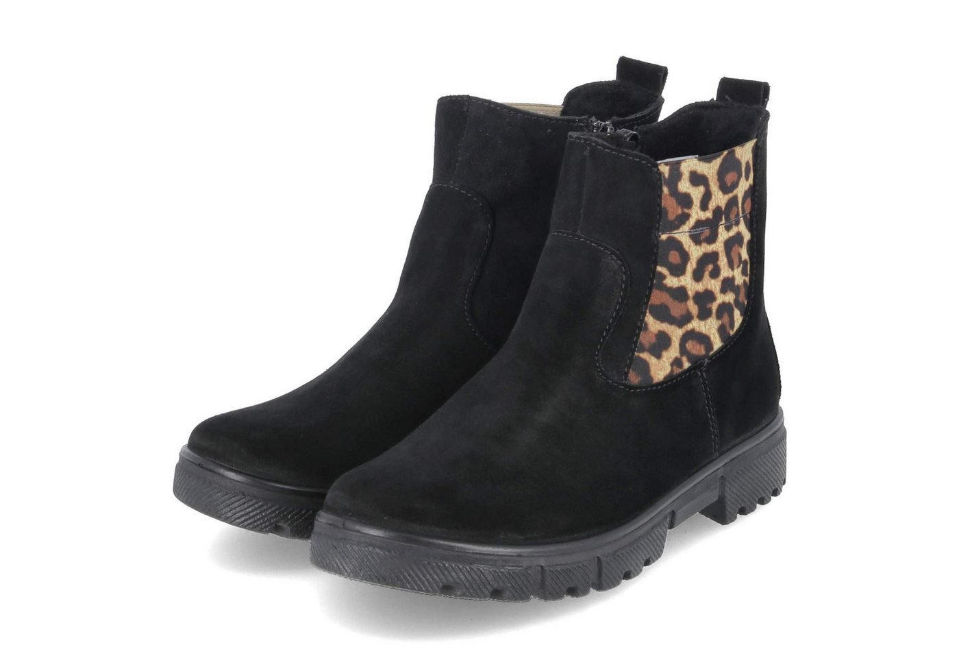 Ricosta 50 8001802/090 Unisex Rauleder schwarz Schlupfstiefel