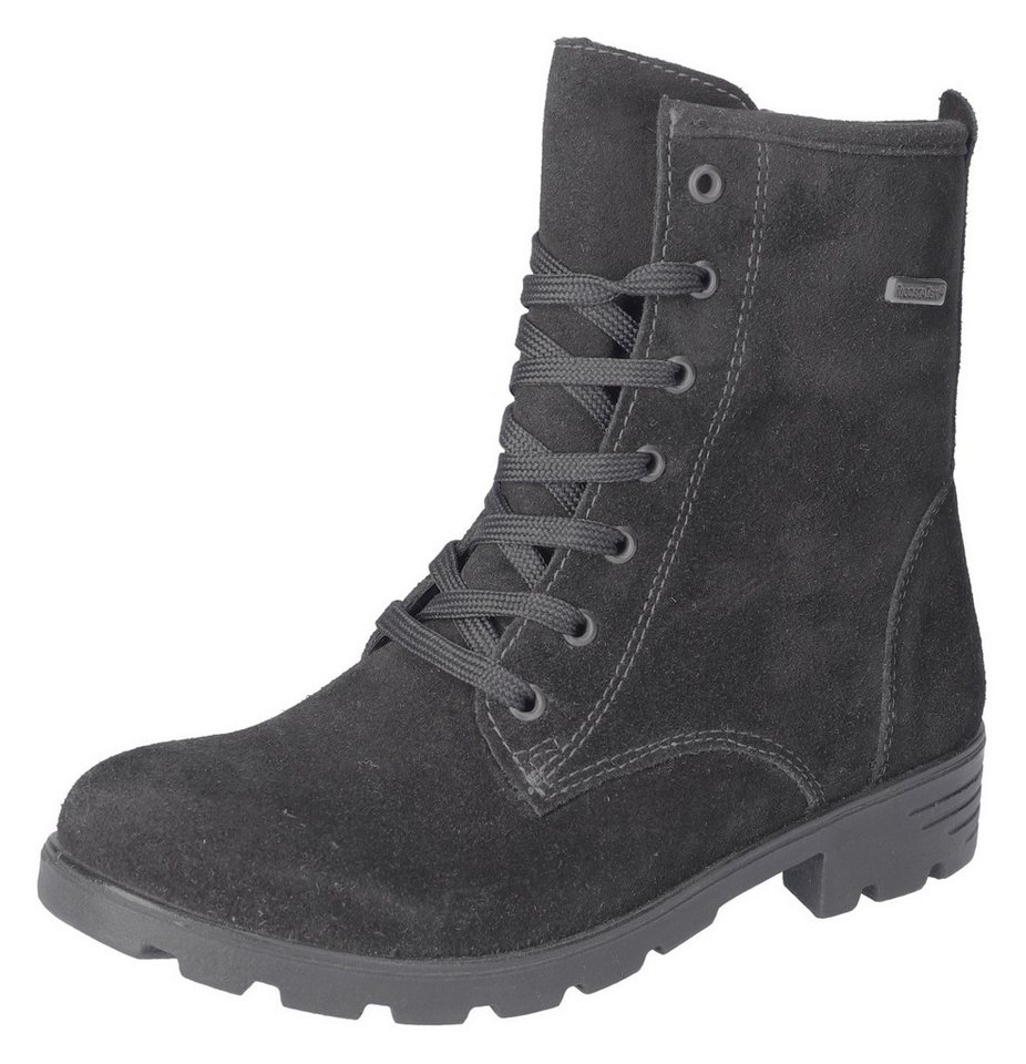 Ricosta Disera WMS: normal Schnürstiefel Bikerboots, Winterstiefel, Boots mit Blockabsatz