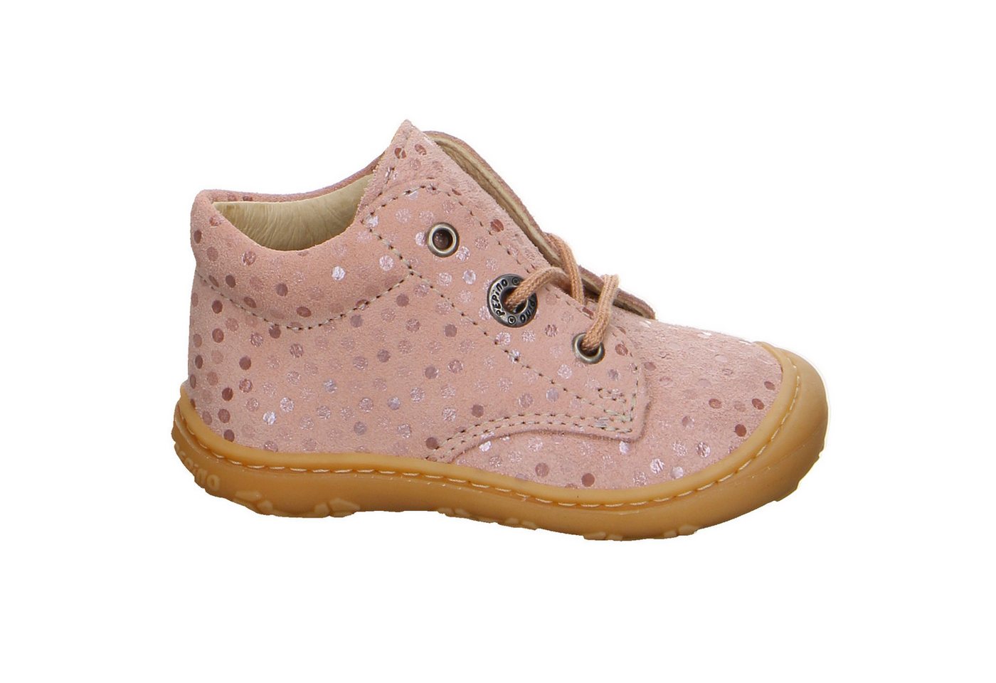 Ricosta Dots Metallic, Glanzleder Lauflernschuhe Mädchen rot Lauflernschuh
