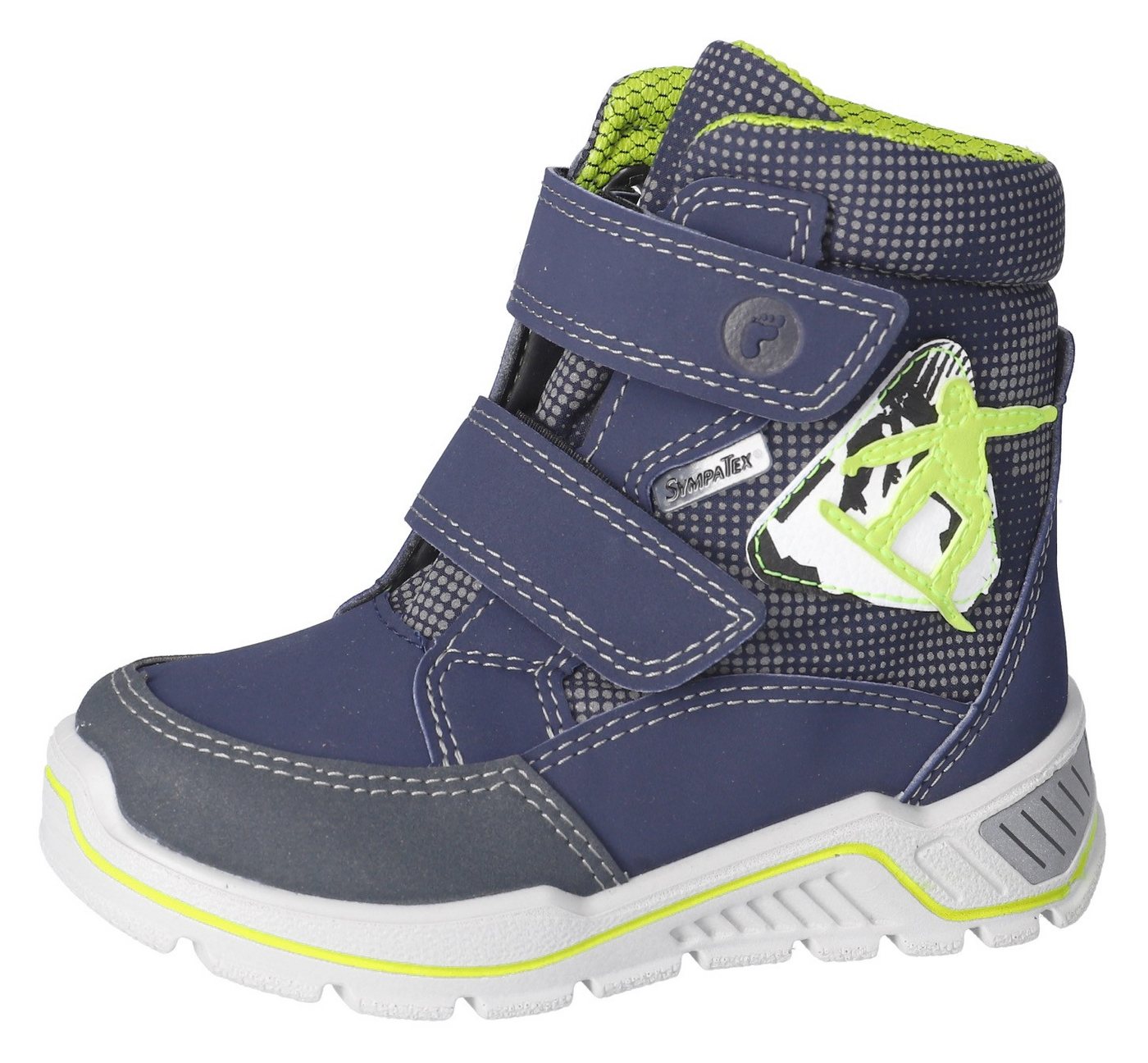 Ricosta Flex WMS: normal Klettstiefel Kindergartenschuh, Winterstiefel mit wasserdichter Sympatex Membran
