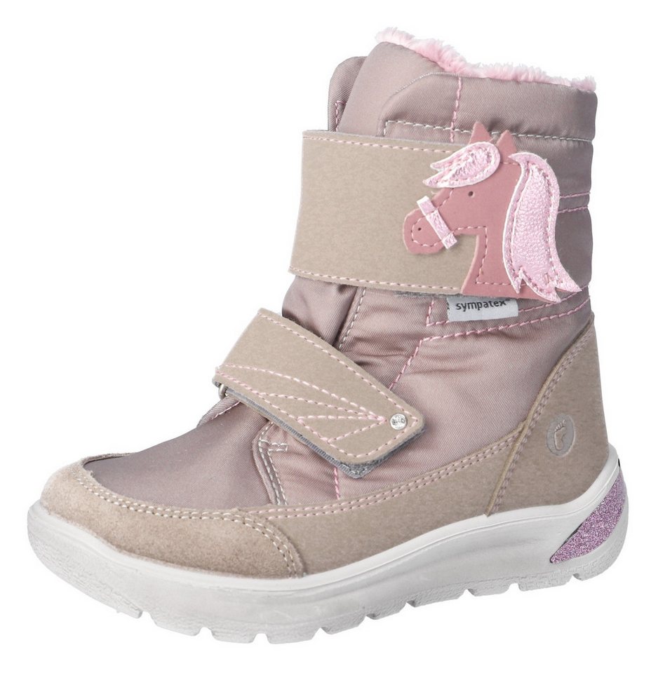 Ricosta Garei WMS: normal Winterstiefel Snowboots mit Sympatex, Größenschablone zum Download (rosa)