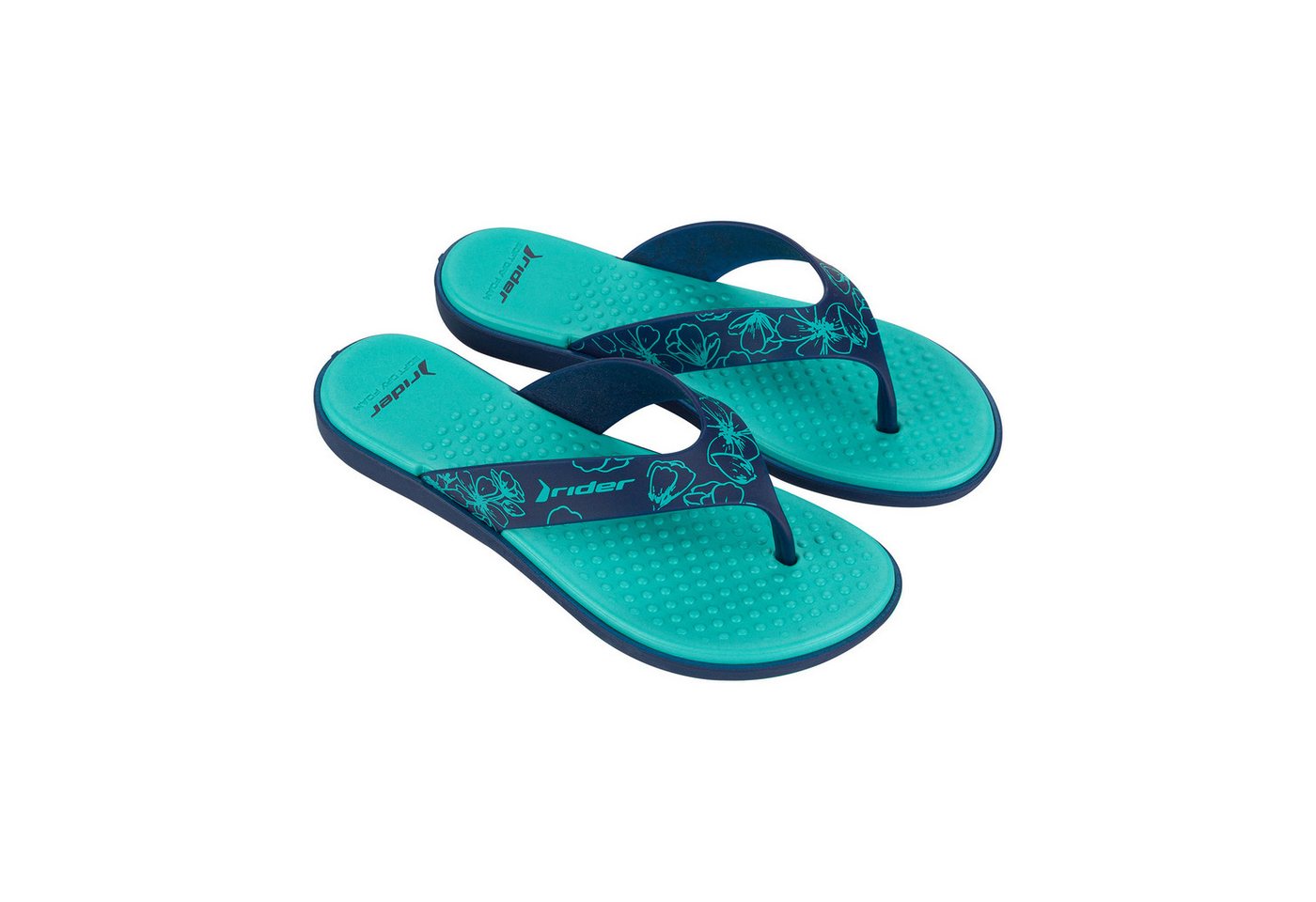 Rider AQUA V FEM - Badelatschen / Slides Pantolette Flip Flops - rutschfeste Innensohle - sportliches Design