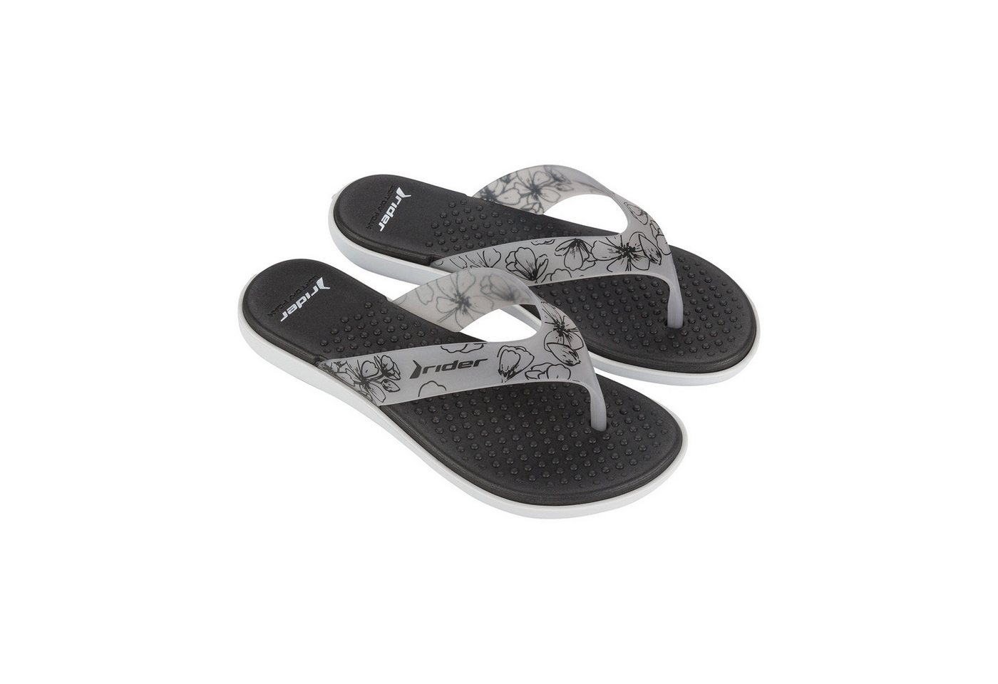 Rider AQUA V FEM - Badelatschen / Slides Pantolette Flip Flops - rutschfeste Innensohle - sportliches Design