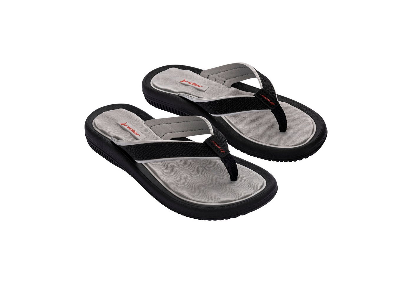 Rider DUNAS THONG FEM - Zehentrenner / Flip Flop Zehentrenner Flip Flop für Damen - Stoffsteg - hoher Komfort - rutschfest (grau)