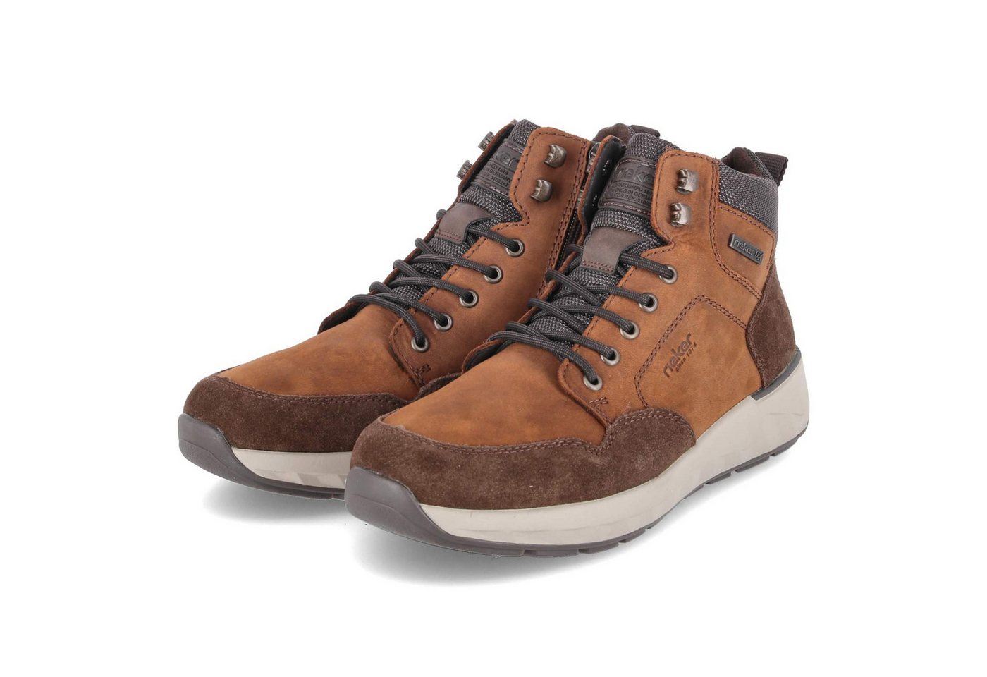 Rieker 11530-24 Herren Leder und Synthetik braun Schnürstiefel
