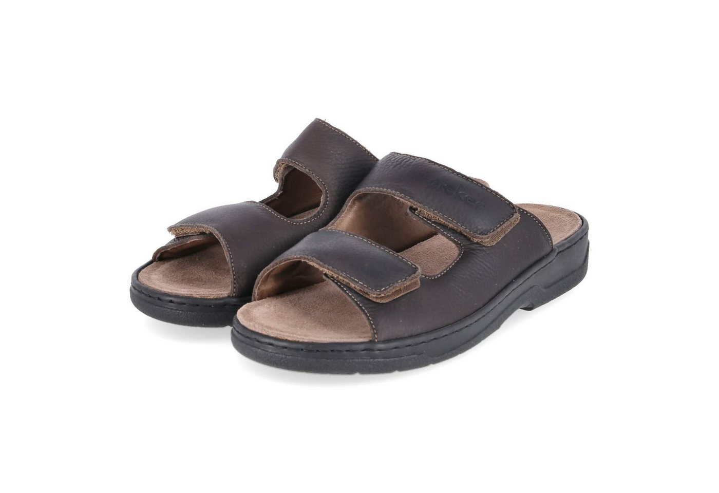 Rieker 20390-24 Herren Glattleder brown Pantolette