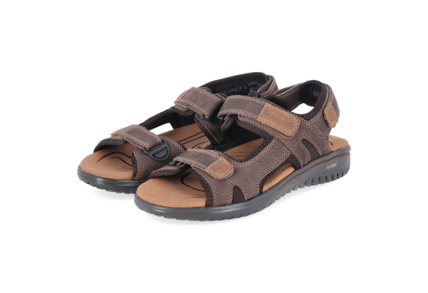 Rieker 26450-26 Herren Leder & Textil brown Sandalette