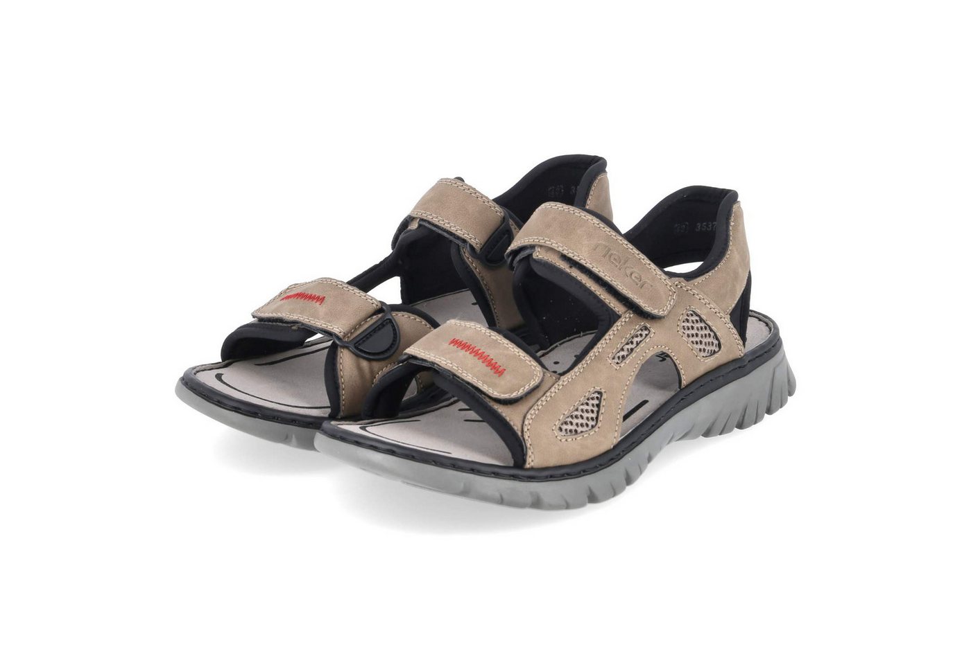 Rieker 26761-65 Herren Textil & Synthetik beige Sandalette