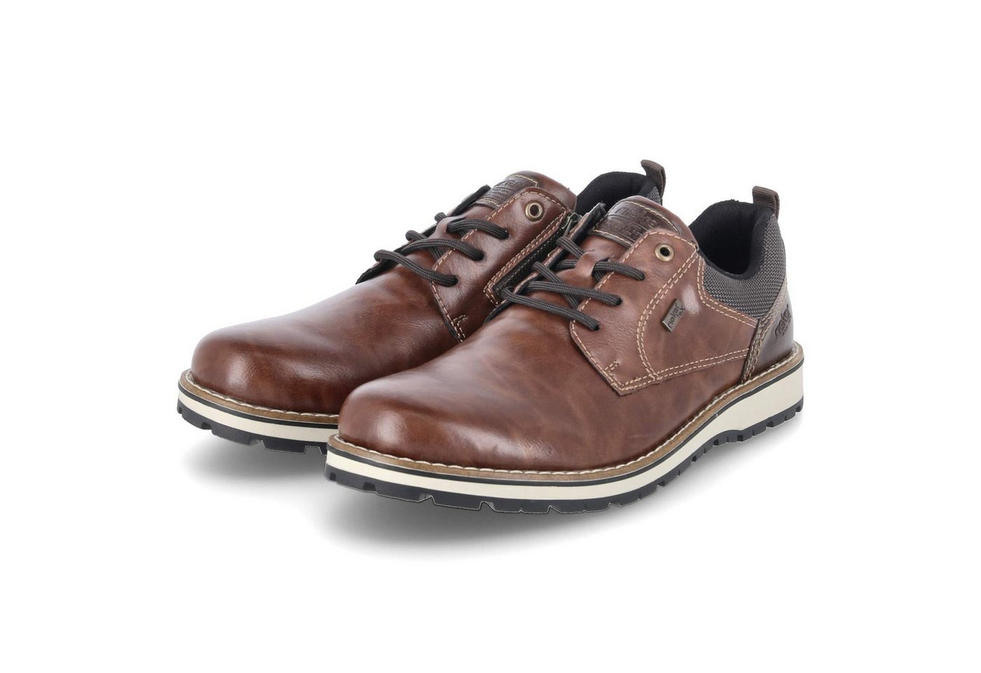 Rieker 38406-24 Herren Synthetik braun Schnürschuh