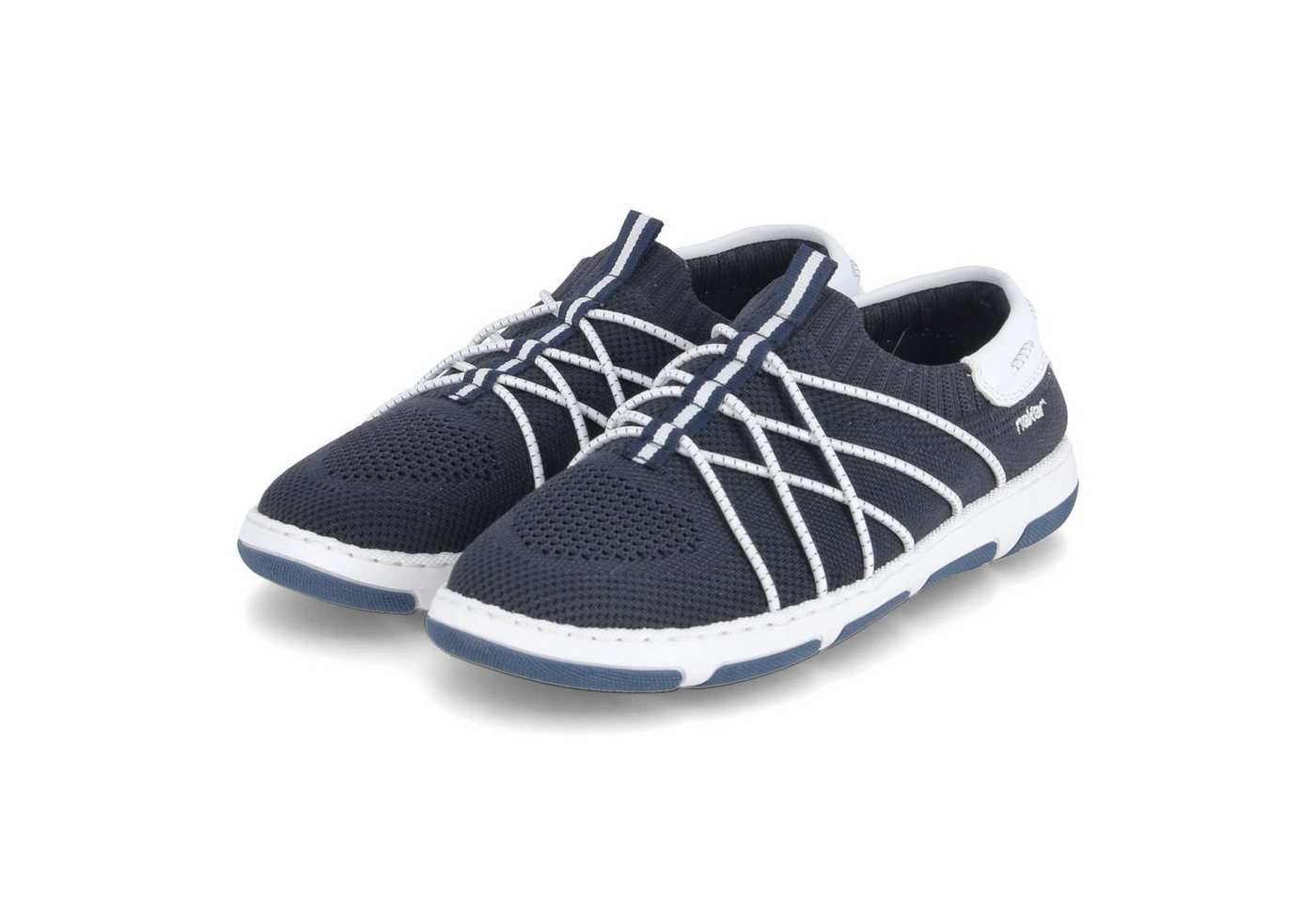 Rieker 42450-14 Damen Textil & Synthetik blau Slipper