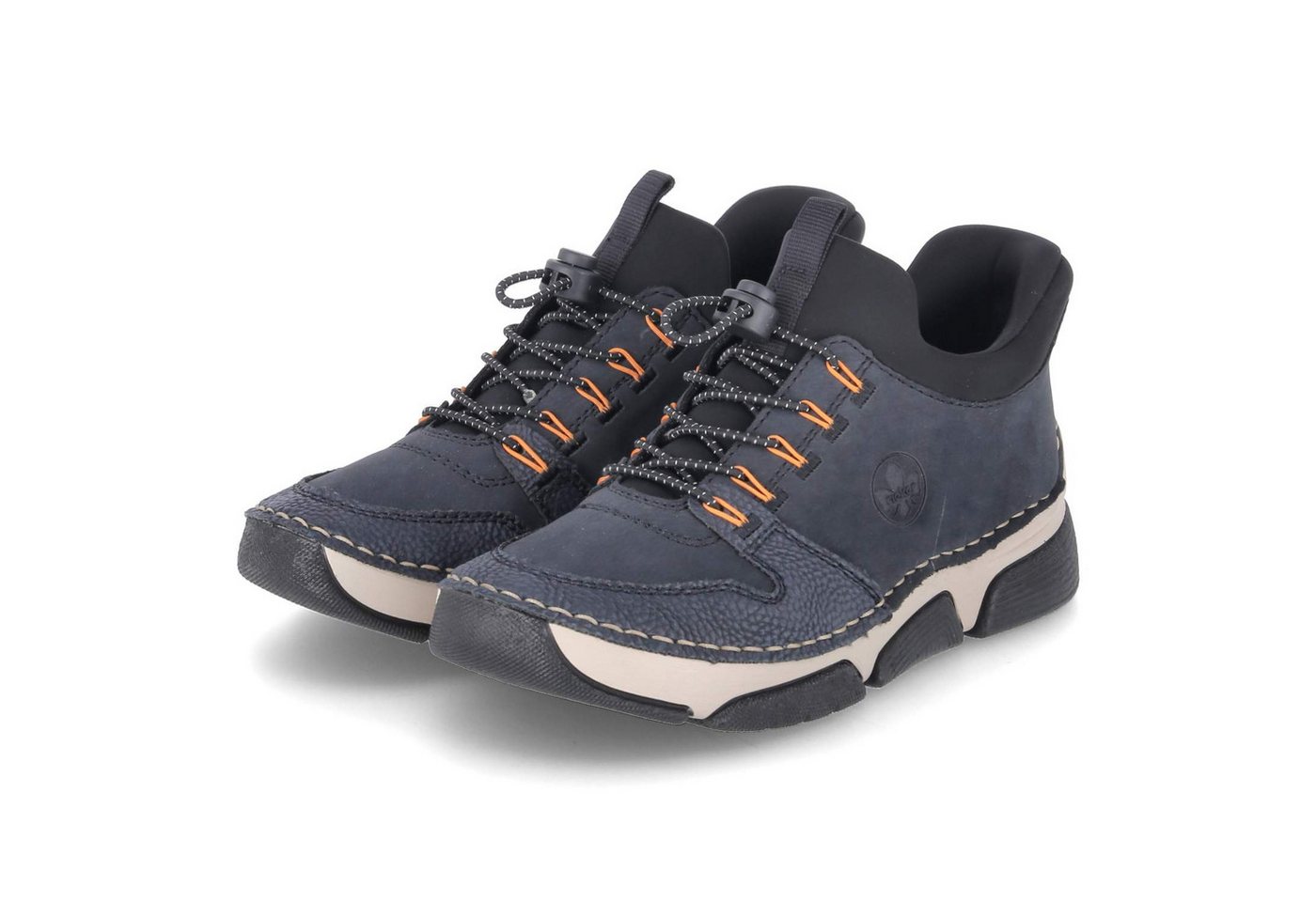 Rieker 45963-14 Damen Textil & Synthetik blau Schlupfstiefel