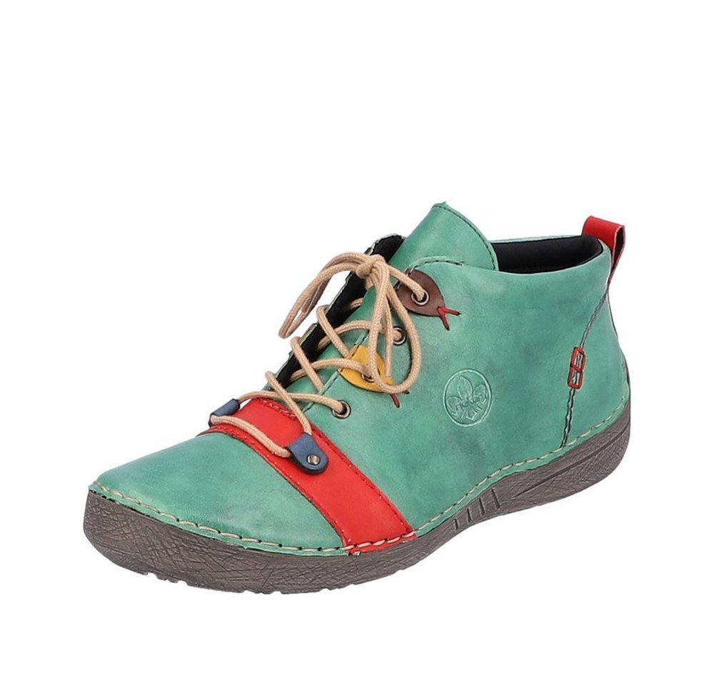 Rieker - 52507-52 - Grün Schnürschuh