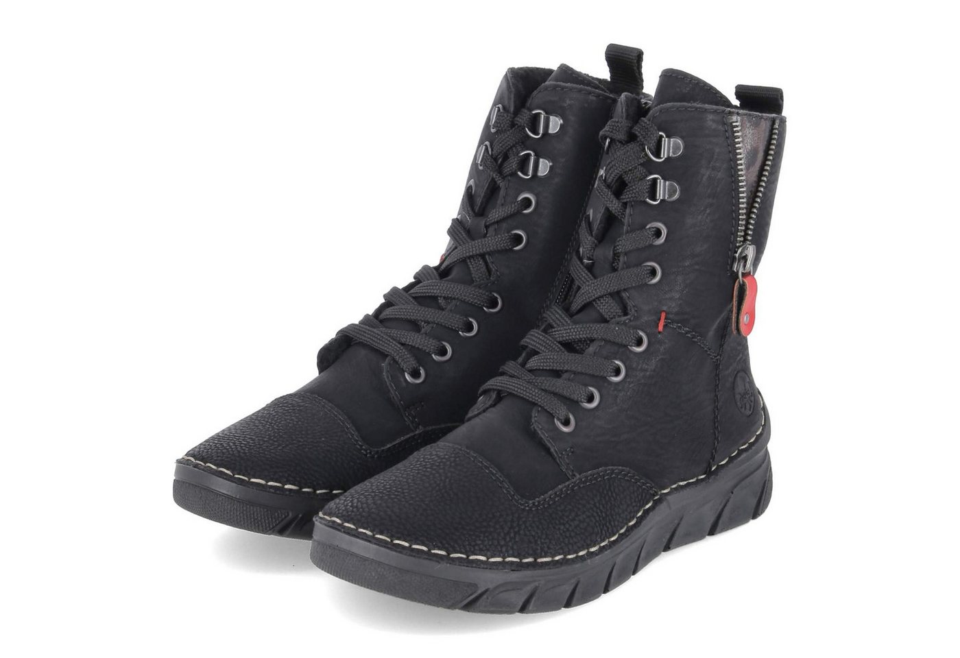 Rieker 55014-00 Damen Synthetik schwarz Winterstiefel