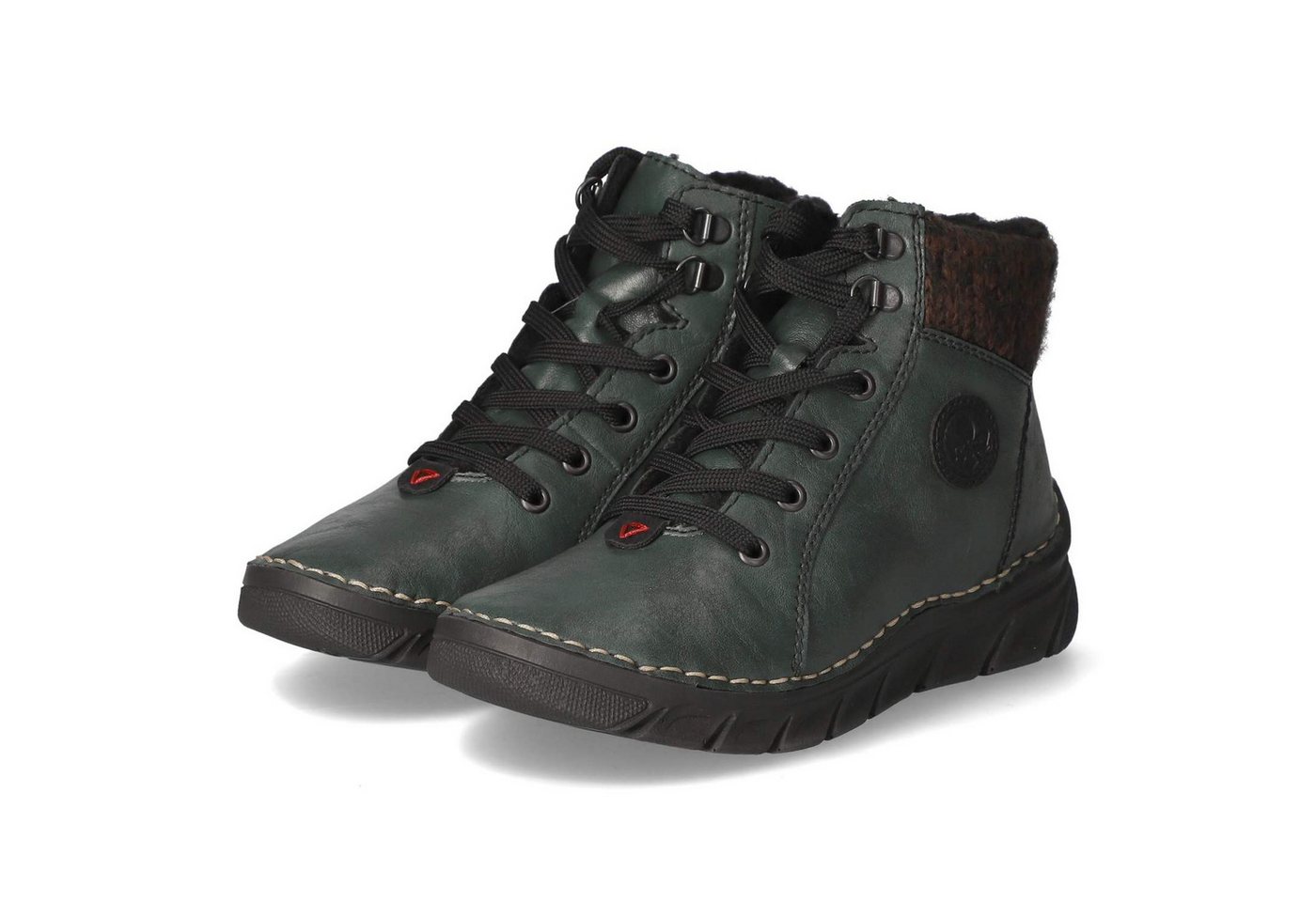 Rieker 55040-54 Damen Synthetik gruen Winterstiefel
