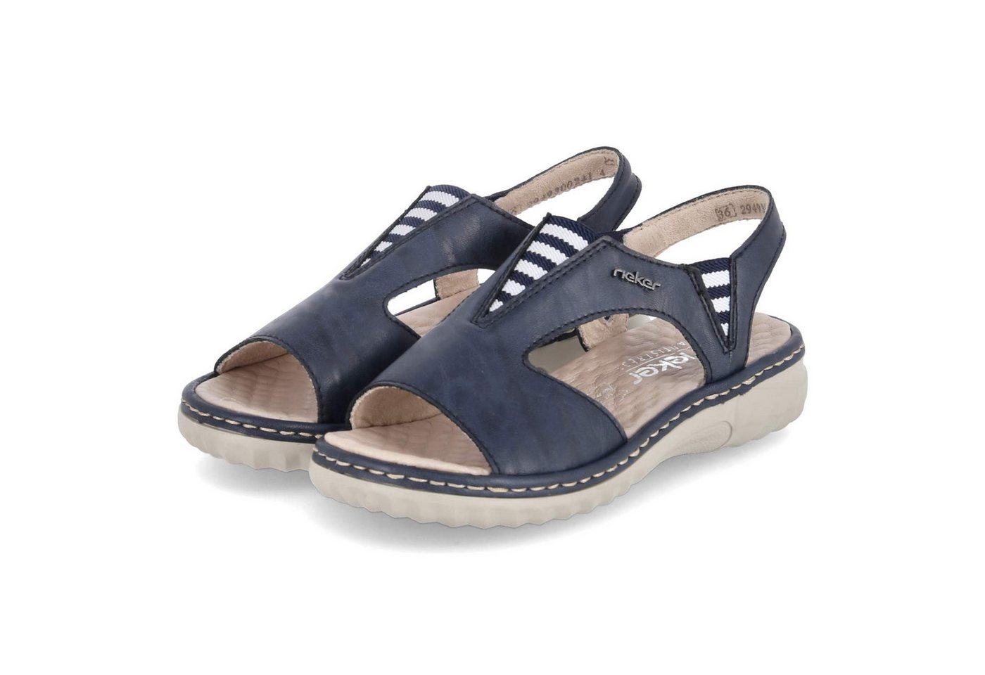 Rieker 60466-15 Damen Synthetik blau Sandalette