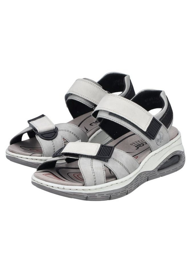 Rieker 67651 grau Damen Sandale