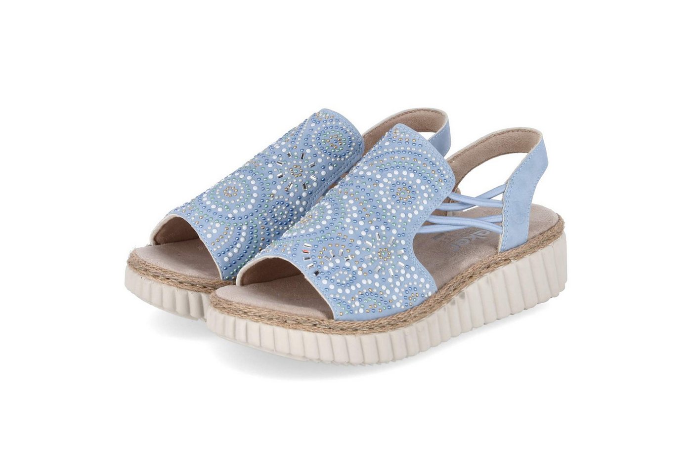 Rieker 69246-10 Damen Textil & Synthetik blue Sandalette