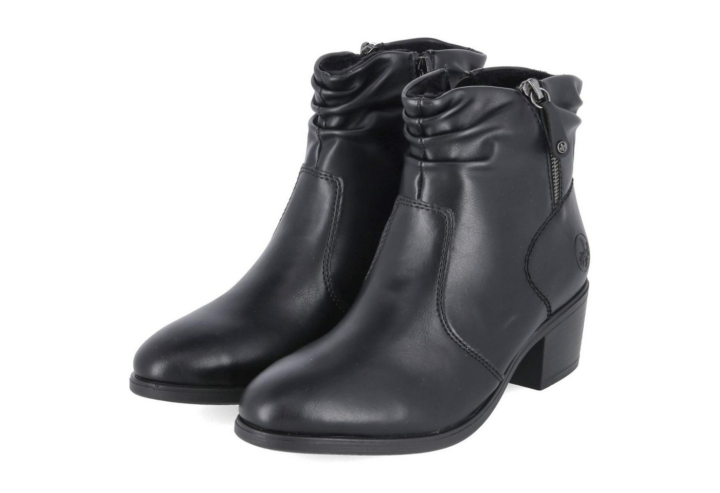 Rieker 73981-00 Damen Synthetik schwarz Schlupfstiefel