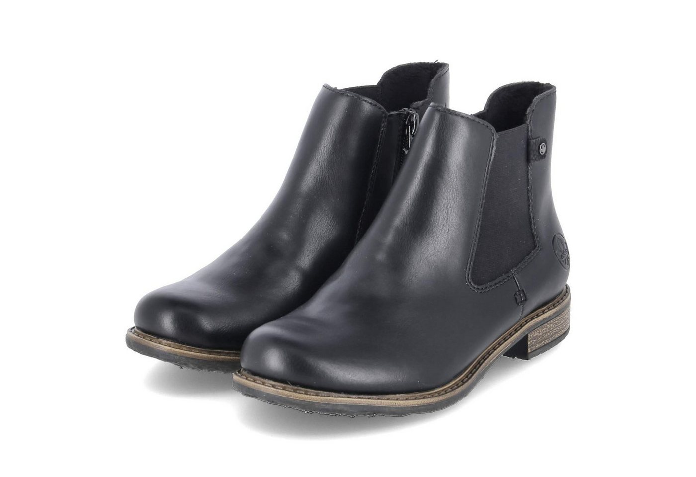 Rieker 74854-00 Damen Synthetik schwarz Schlupfstiefel