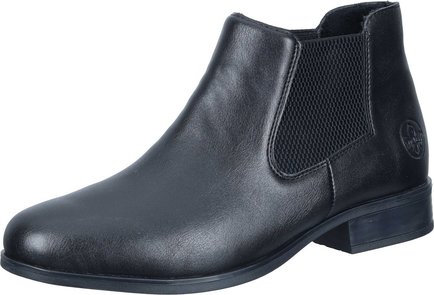 Rieker Stiefeletten Stiefelette aus strapazierfähigem Synthetik (schwarz)