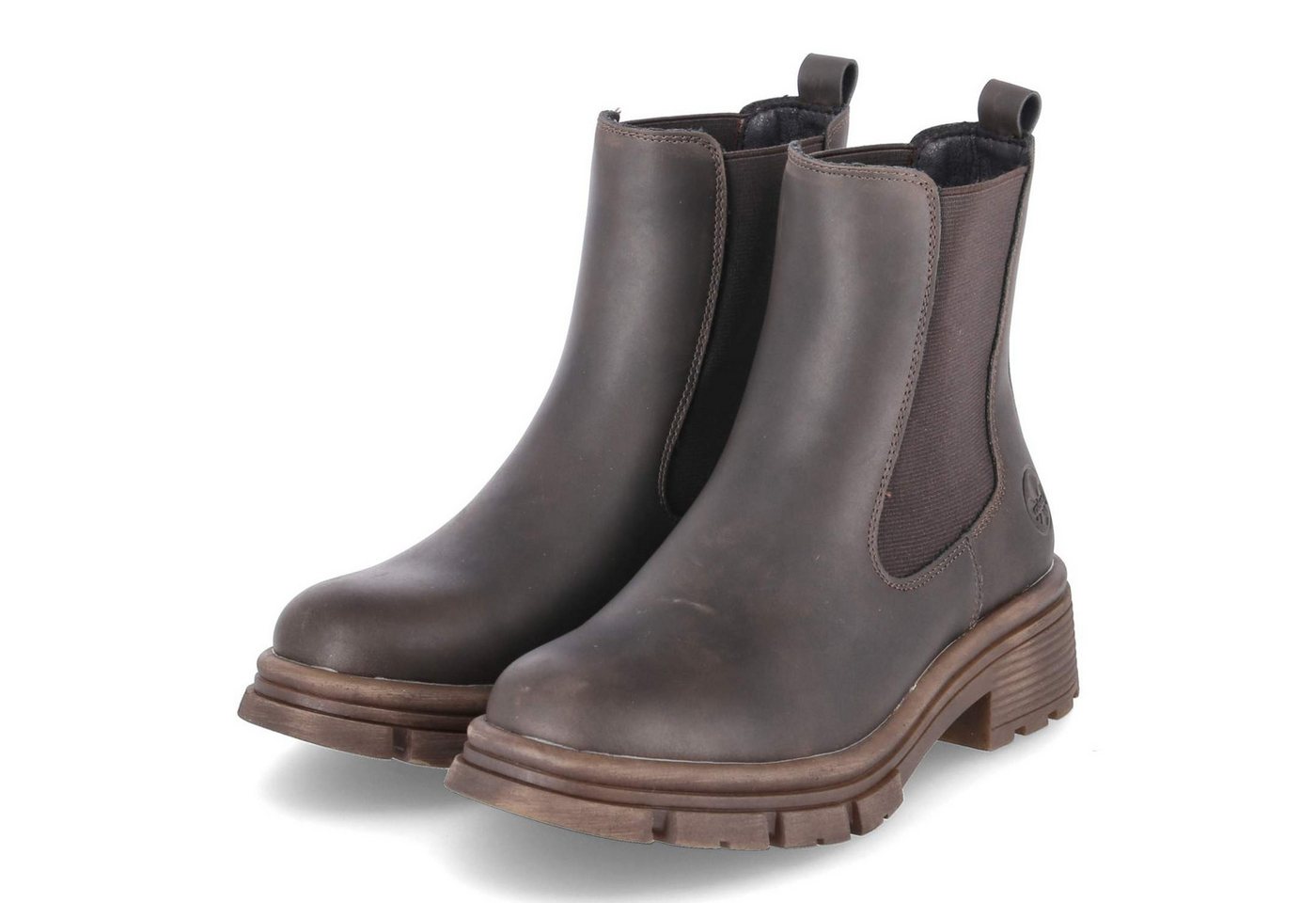 Rieker 91480-25 Damen Synthetik braun Schlupfstiefel