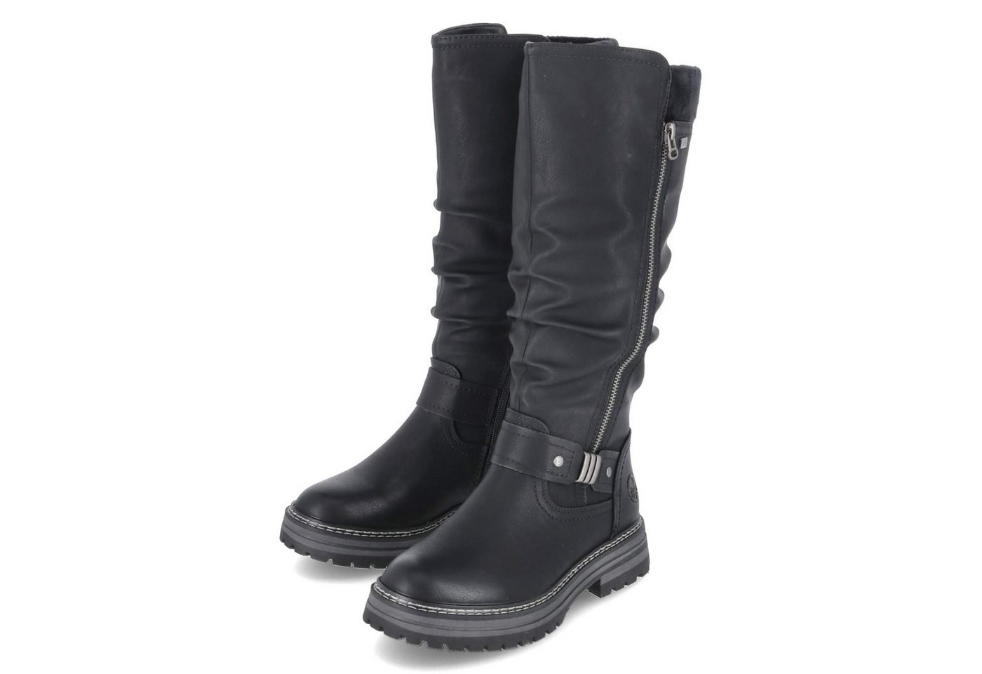 Rieker 93093-00 Damen Synthetik schwarz Winterstiefel