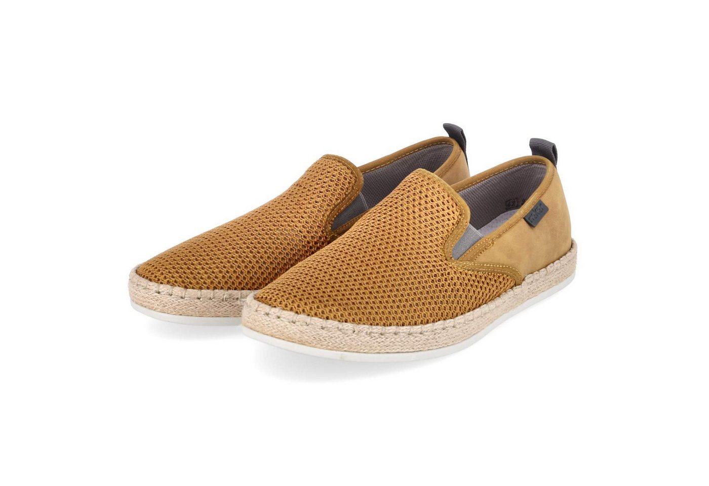 Rieker B2661-68 Herren Leder & Textil yellow Slipper