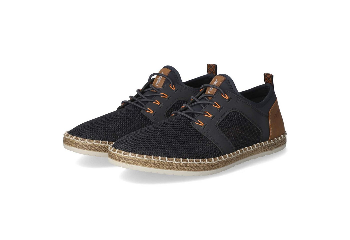 Rieker B5252-14 Herren Textil & Synthetik blue Schnürschuh