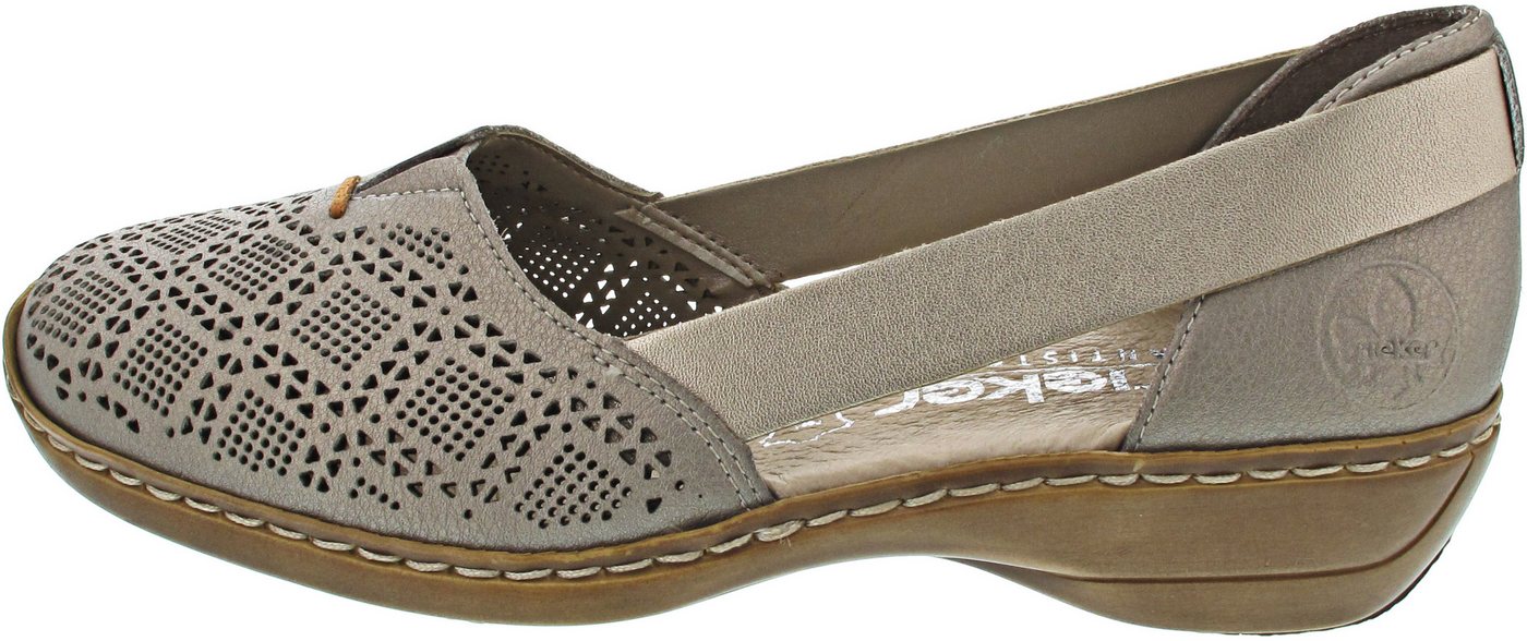 Rieker Ballerina (grau/silber)