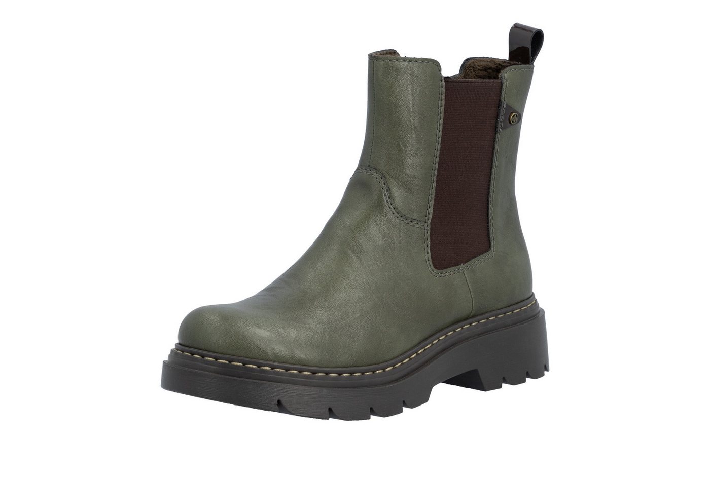 Rieker Chelseaboots Schlupfboots, Stiefelette, Ankleboots mit seitlichem Stretcheinsatz