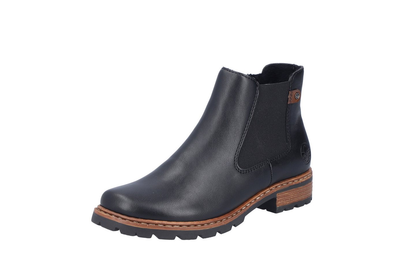 Rieker Chelseaboots Stiefelette, Schlupfboots mit Stretch und Reißverschluss