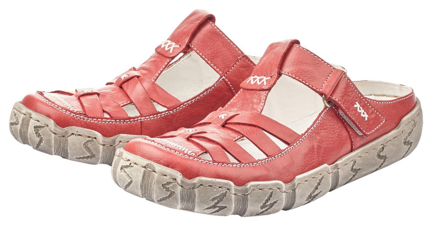 Rieker Clog Sabot, Sommerschuh, Schlappen, Hausschuh mit Ziernähten