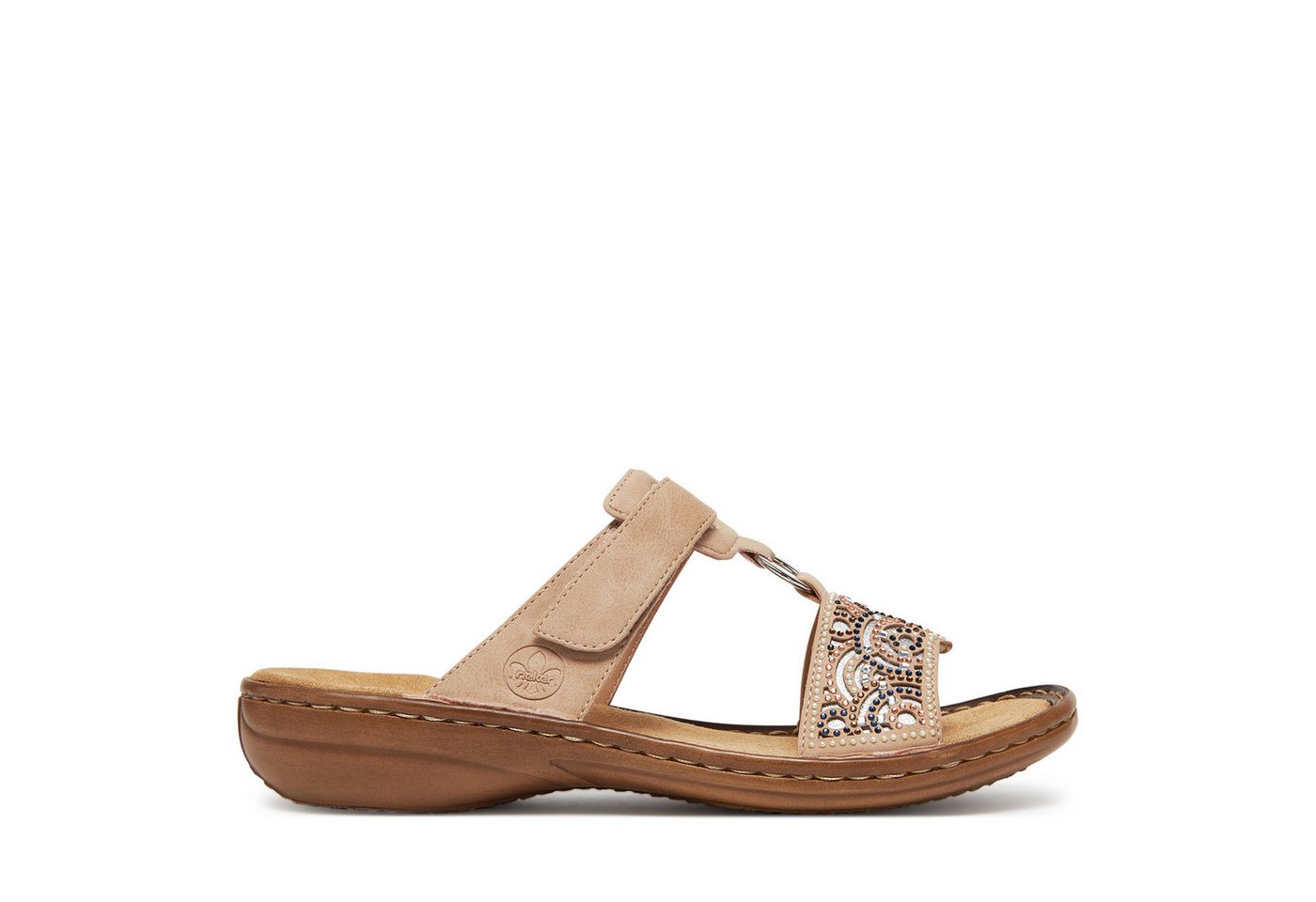 Rieker Damen-Flip-Flops Beige 608K2-31 Badepantolette