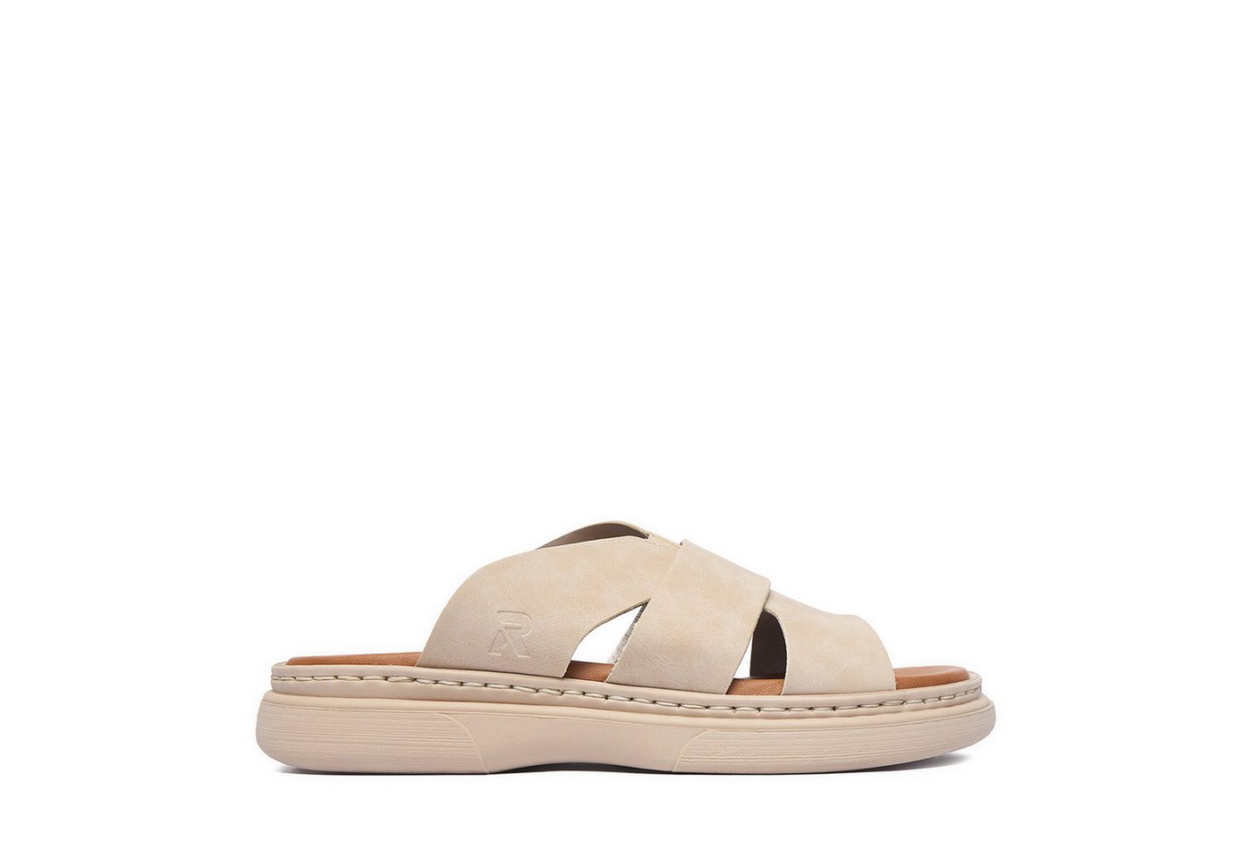 Rieker Damen-Flip-Flops Beige V3089-62 Badepantolette