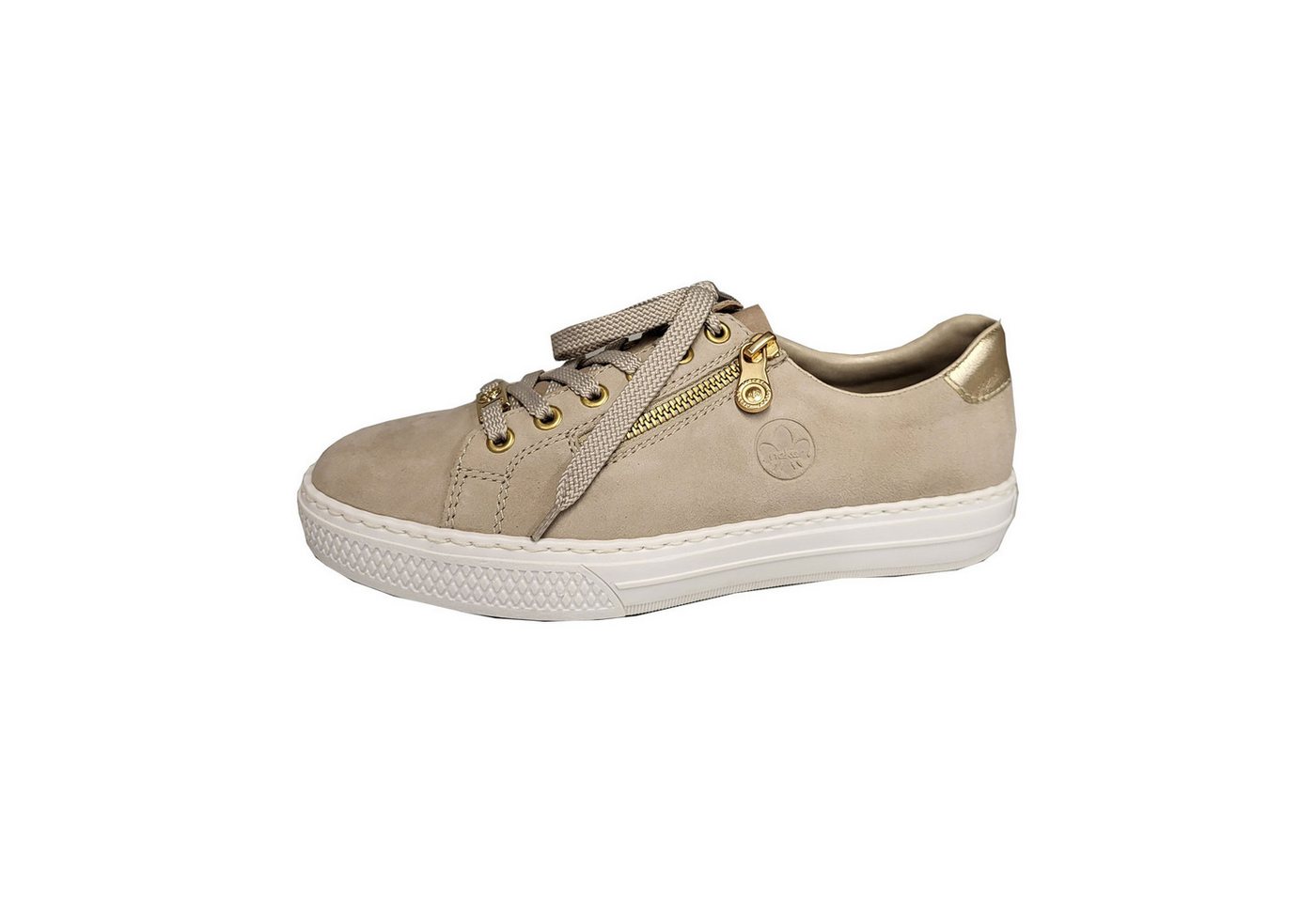 Rieker Damen Halbschuhe Schnürschuh (beige)