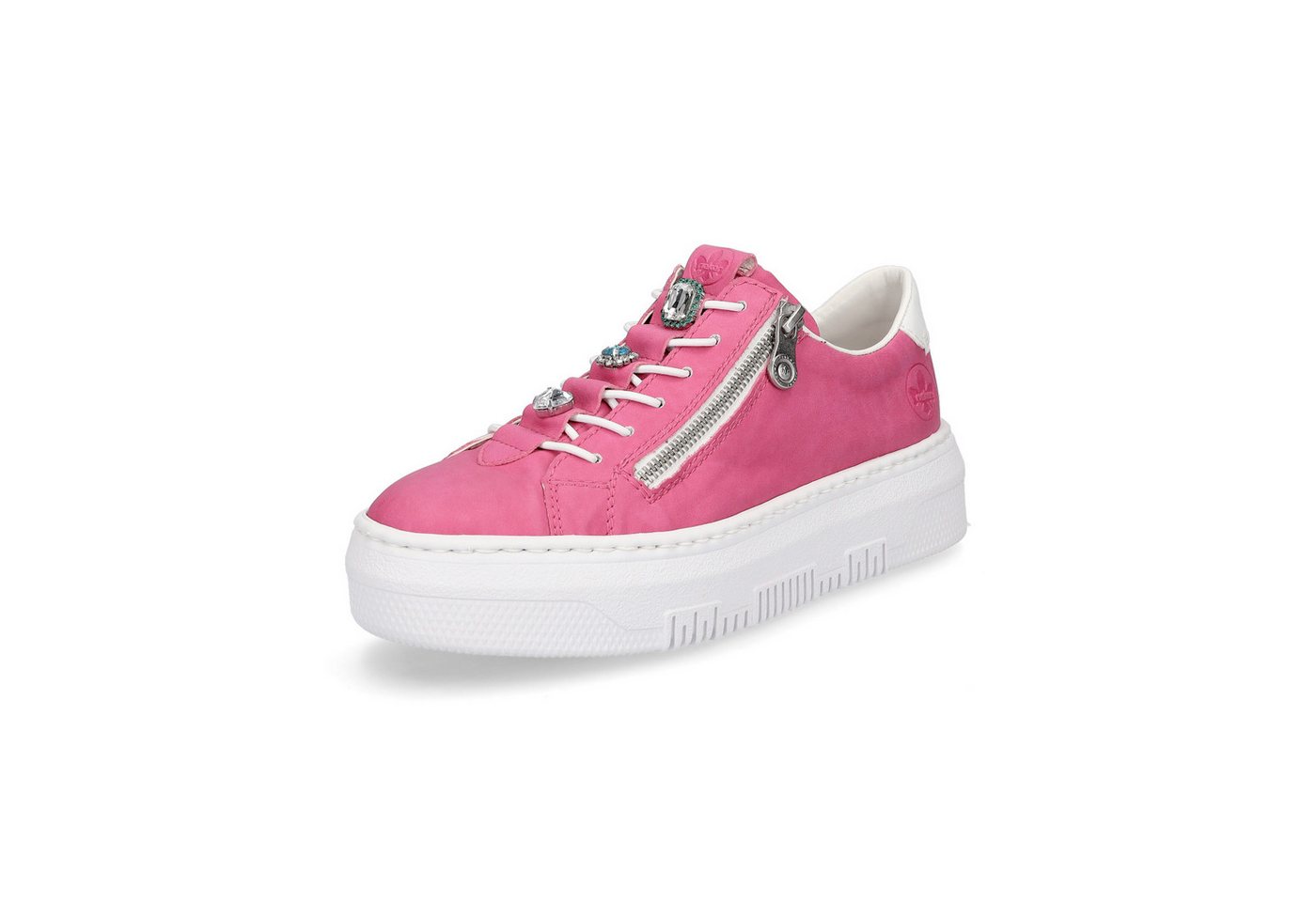 Rieker Damen Plateau Sneaker pink Sneaker