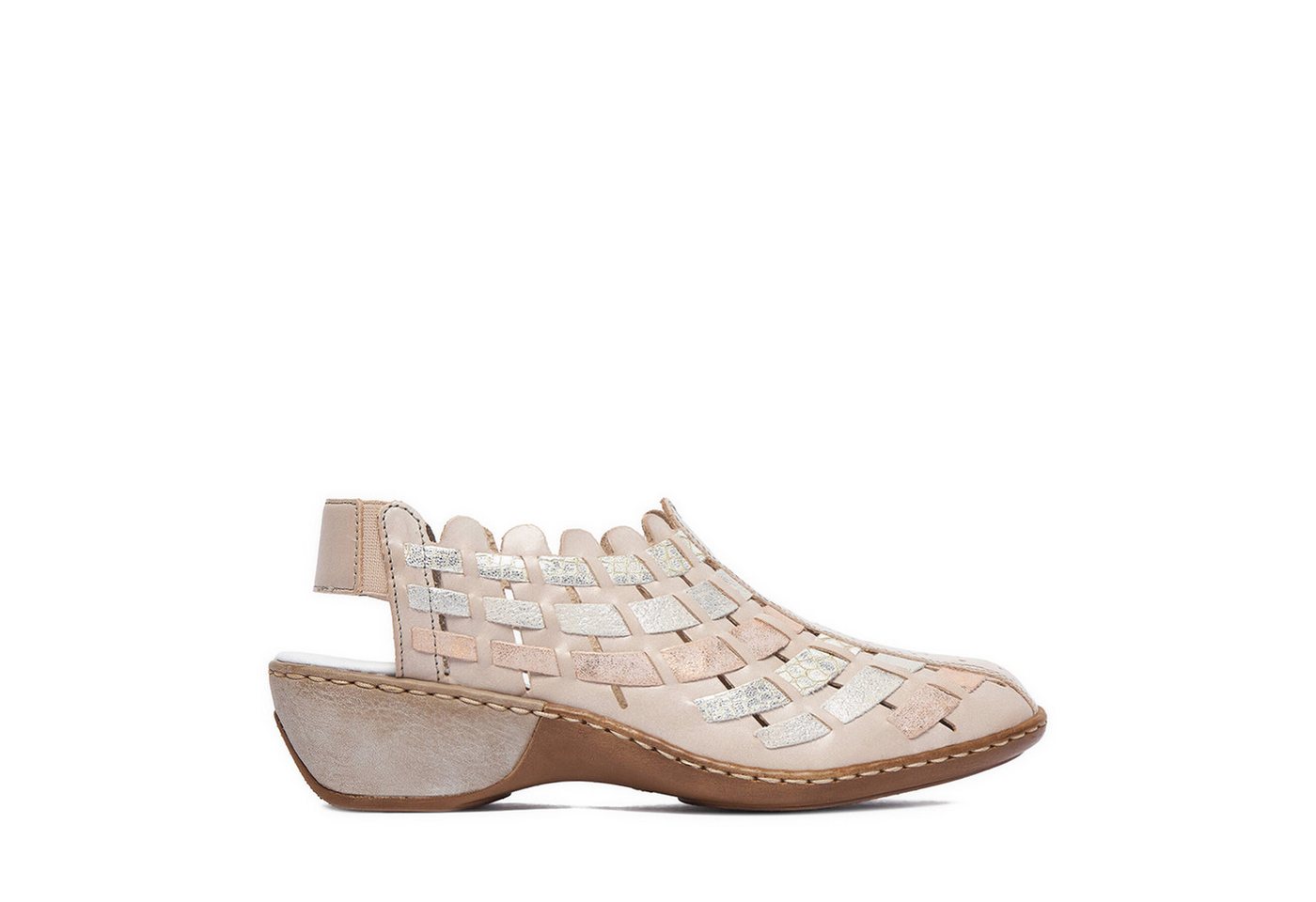 Rieker Damen-Sandalen Beige 47156-43 Sandale