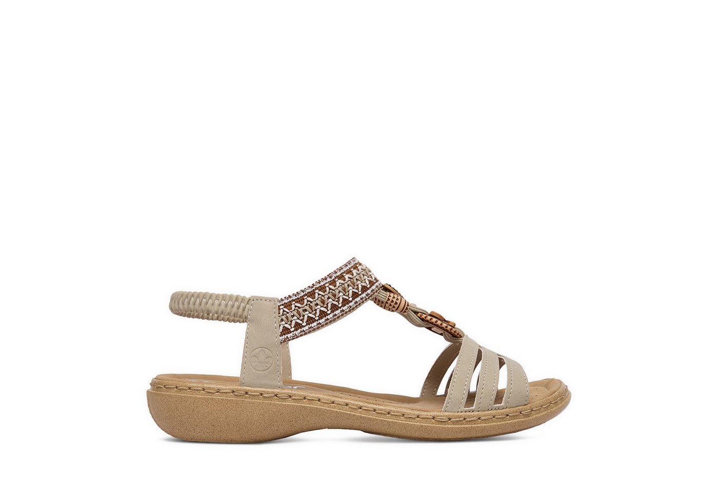 Rieker Damen-Sandalen Beige 61855-62 Sandale