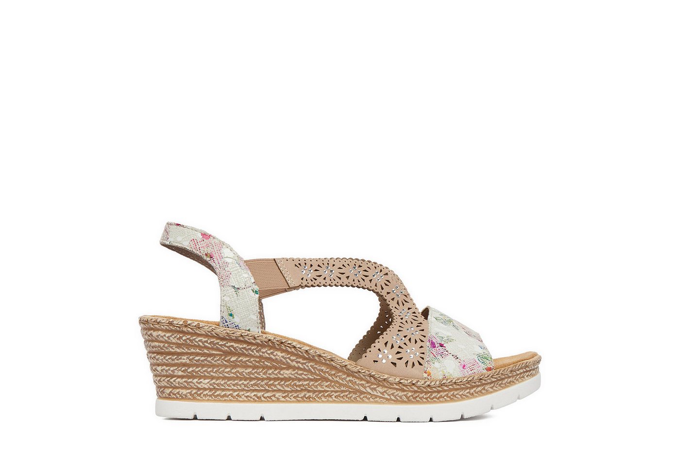 Rieker Damen-Sandalen Beige 61916-90 Sandale
