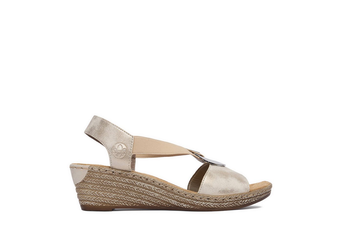 Rieker Damen-Sandalen Beige 624H6-60 Sandale