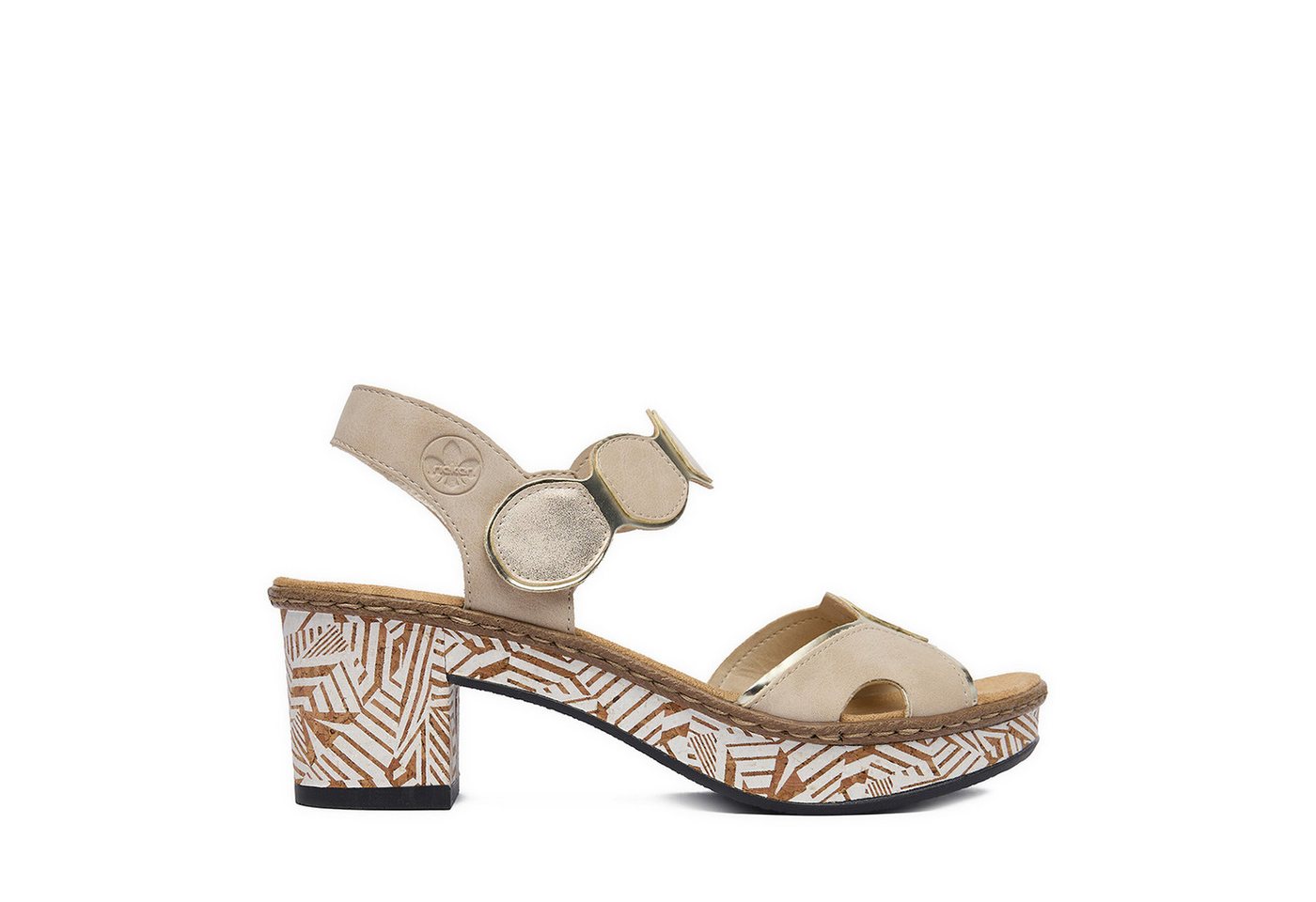 Rieker Damen-Sandalen Beige 63876-62 Sandale