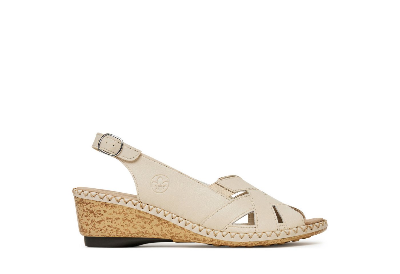Rieker Damen-Sandalen Beige 66189-60 Sandale