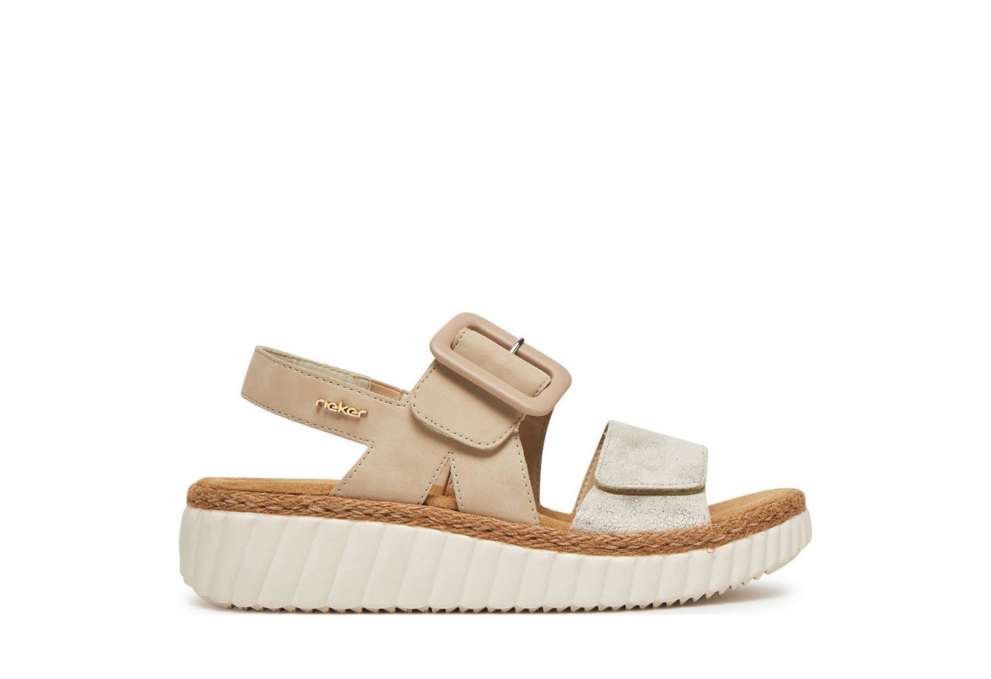 Rieker Damen-Sandalen Beige 69260-60 Sandale