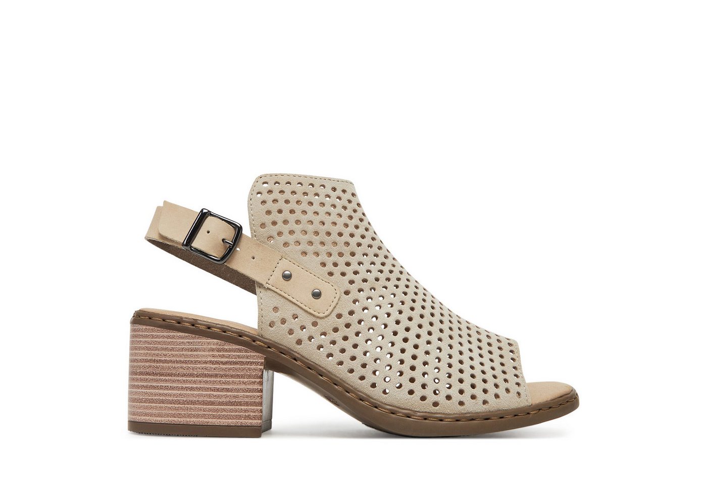 Rieker Damen-Sandalen Beige V0590-60 Sandale