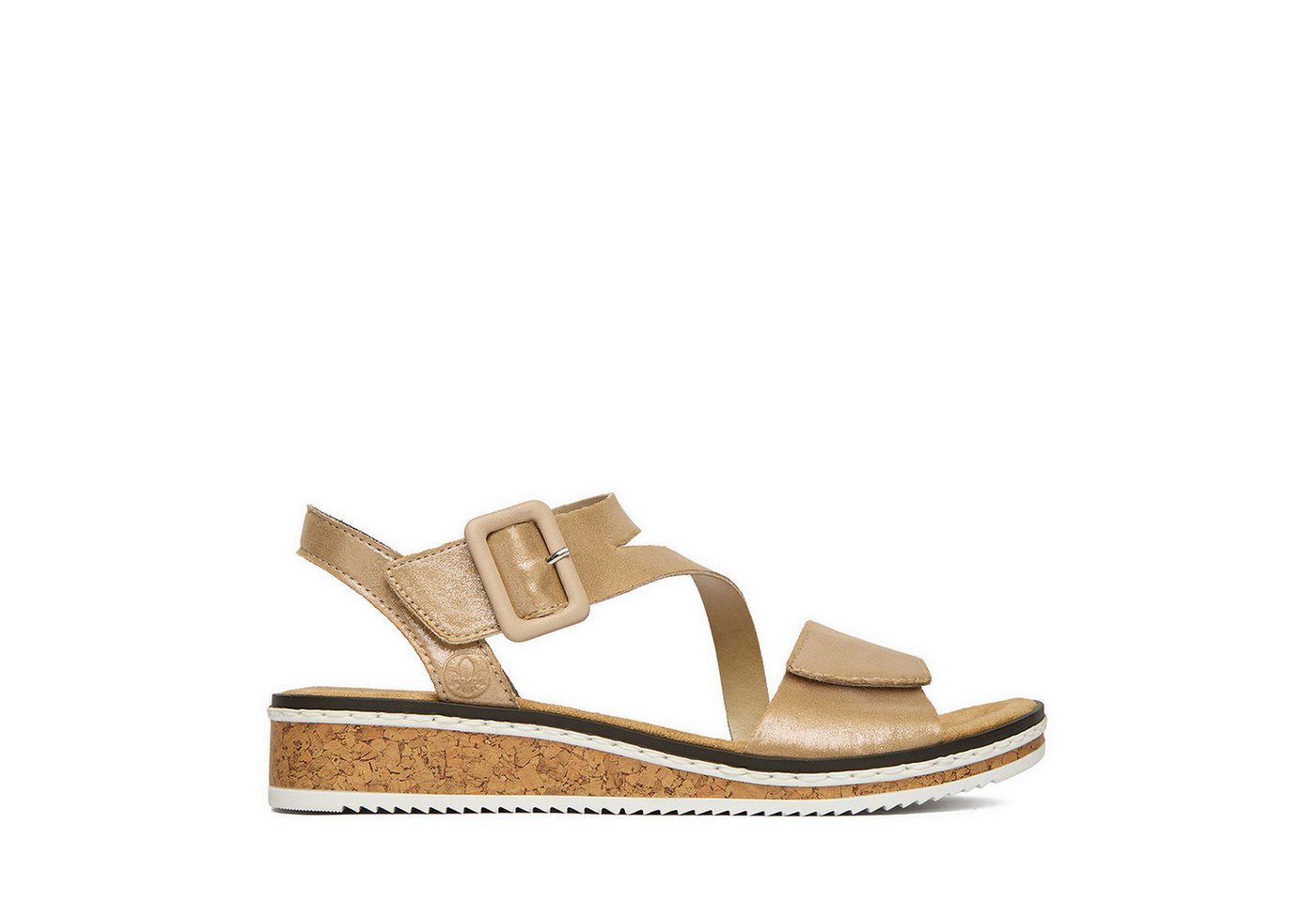 Rieker Damen-Sandalen Gold V3660-61 Sandale
