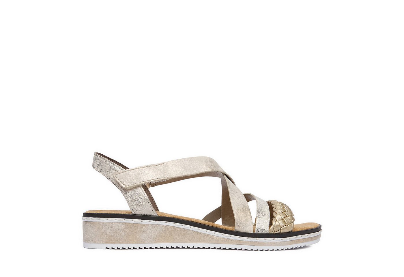 Rieker Damen-Sandalen Gold V3663-90 Sandale