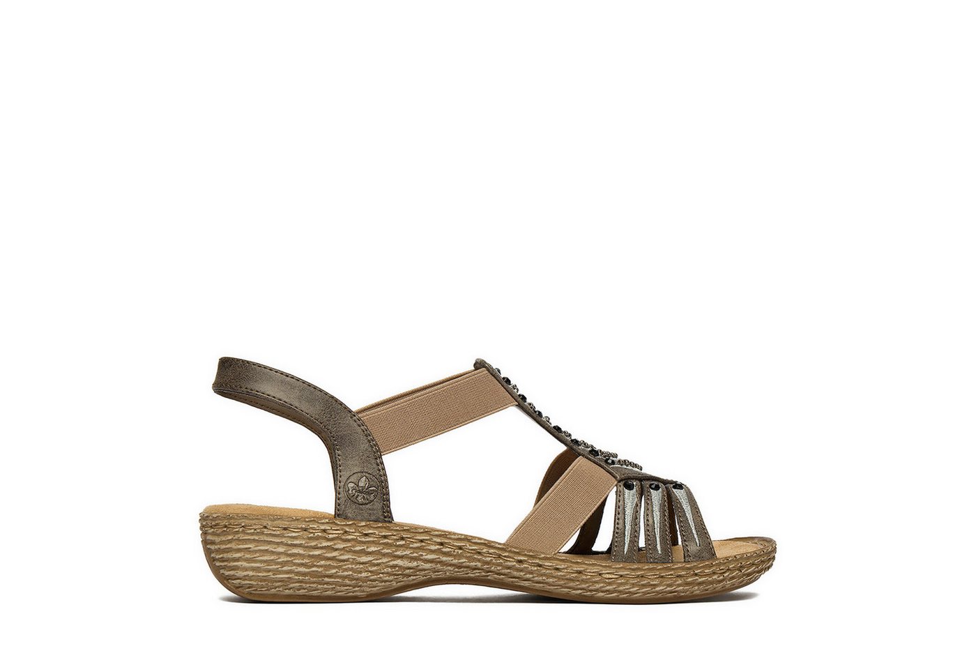 Rieker Damen-Sandalen Grau 65861-45 Sandale